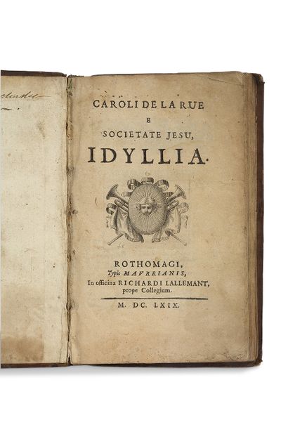 LA RUE Charles de (1643-1725) Idyllia. Rothomagi, typis Maurrianis, in officina LA...
