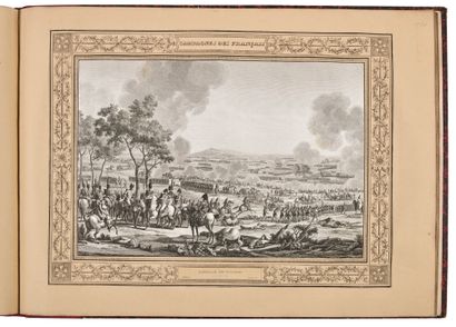 CARLE VERNET ET DUPLESSI-BERTAUX Grand livre réunissant 53 gravures des grandes batailles...