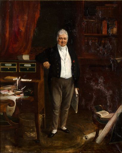 École Française du XIXe siècle Portrait d'Alexis Vavin (1792-1853)
Huile sur toile
101...