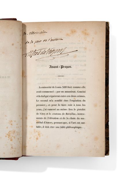 VIGNY Alfred de (1797-1863) 
L.A.S. "Alfred de Vigny", [Le Maine-Giraud] November...