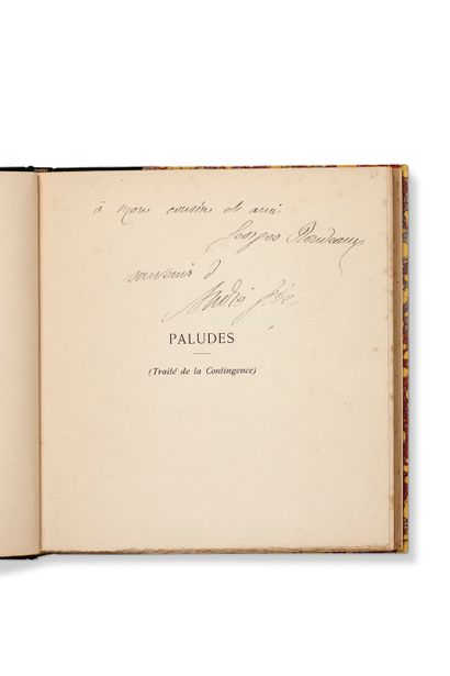 GIDE André (1869-1951) Paludes
Paris, Librairie de l'Art Indépendant 1895.
In-8 carré...
