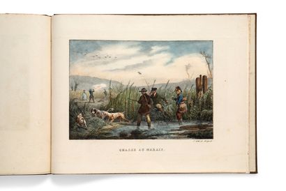 null • [CHASSE]. VERNET Horace (1789-1863)
Croquis lithographiques [Paris], Imp....