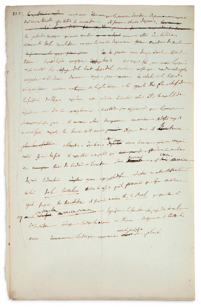 Napoléon Ier (1769-1821) MANUSCRIT AUTOGRAPHE, III ; 1 page in fol. sur papier vergé...