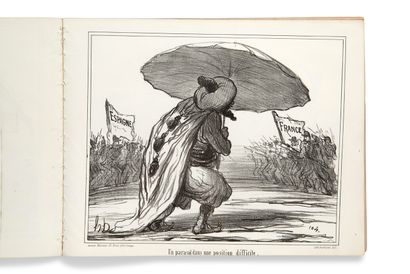 null • [CARICATURES]. DAUMIER Honoré (1808-1879)
Album comique.
Paris, Au bureau...