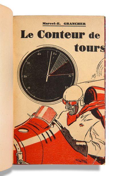 HAM Geo (HAMEL Georges, dit) (1900-1972) • Scène de course à Montlhéry
Crayon gras,...