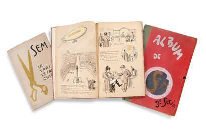 SEM (GOUSART Georges (1863-1934)) • Divers albums de caricatures
Ensemble d'albums...