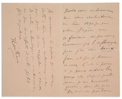 TOULOUSE-LAUTREC Henri de (1864-1901) L.A.S. adressée à sa grand-mère maternelle...