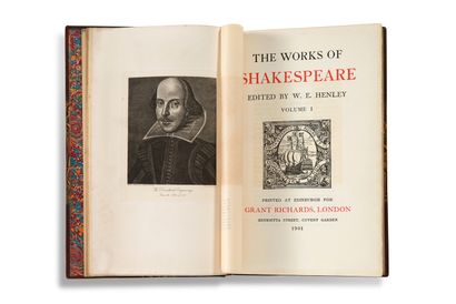 [SHAKESPEARE William] • The Works
Edinburgh & London, by T. and A. Constable, for...