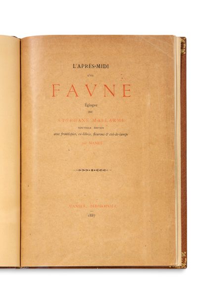 MALLARMÉ Stéphane (1842-1898) L'Après-midi d'un Faune. Eglogue par Stéphane Mallarmé.
Nouvelle...