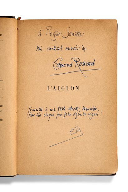ROSTAND EDMOND (1868-1918) L'Aiglon. Drame en six actes, en vers.
Paris, Librairie...