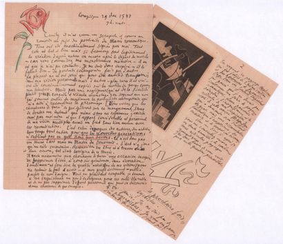 null BAC Ferdinand

Trois lettres autographes dont une signée FB, Compiègne, datées...