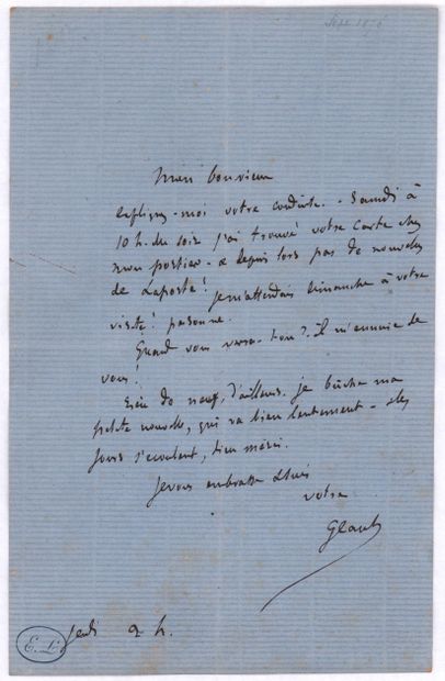 FLAUBERT Gustave

Lettre autographe signée...