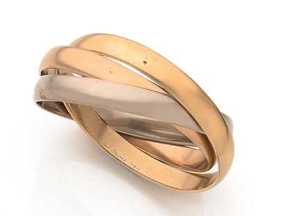 CARTIER BRACELET «TRINITY»
- GRAND MODÈLE Or 18k (750)
Signé, numéroté
Pb. : 109.8...