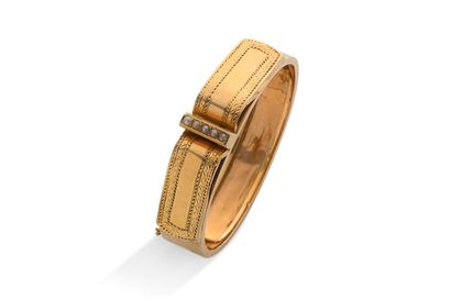 Bracelet jonc Bracelet jonc

Or 18K (750)

Dim.: 5 x 6.2cm env. - Pb.: 19.2gr

Cliquez...