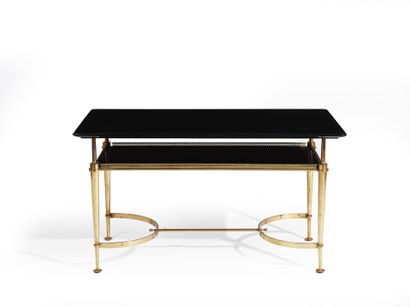 André ARBUS (1903-1969) 


TWO-LEVEL CONSOLE Bronze legs and openwork gallery in...