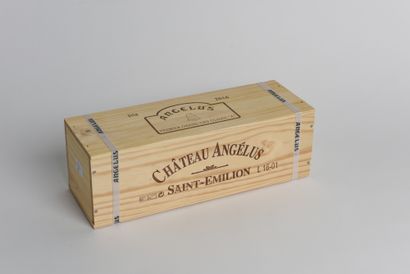 null 1 Mag CHÂTEAU ANGÉLUS (original wooden case with a ring) - 2016 - GCC1A Sai...