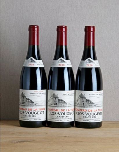 null 3 B CLOS DE VOUGEOT (Grand Cru) (e.l.s. dont 1 e.l.a.) - 2010 - Château de la...