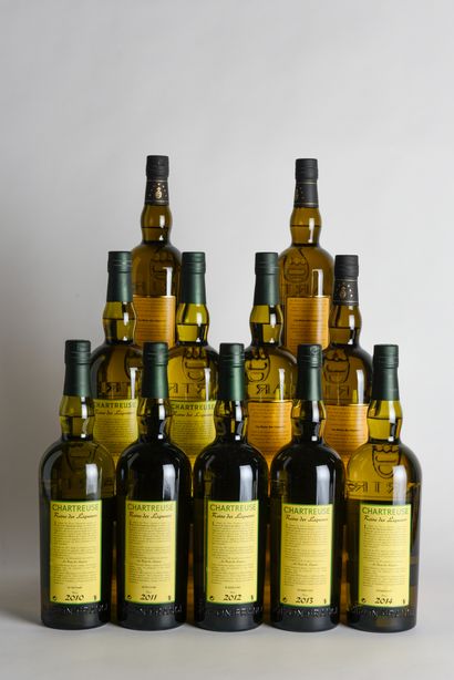 null 完整的Chartreuses reine des liqueurs年份酒收藏，从2010年到2020年，包括11瓶。

- 1 B CHARTREUSE...