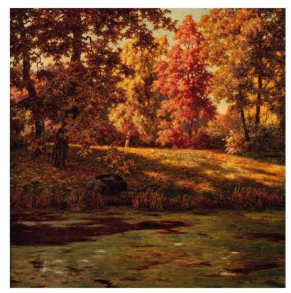 Ivan Fedorovich CHOULTSE (1877-1932) Clairière à l'automne Huile sur toile, signée...