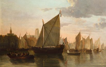 ÉCOLE ANGLAISE, VERS 1830 
Le port de Dordrecht

Huile sur toile 

112,5 X 163 cm



PROVENANCE

Collection...