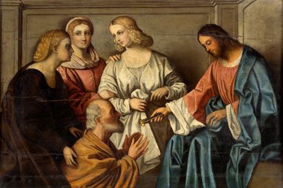 ÉCOLE ITALIENNE DE LA FIN DU XVE - DÉBUT DU XVIE SIÈCLE 
Christ Handing Over the...