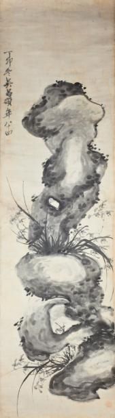 null Orchidées dans un rocher du lac Majeur, de l'atelier de Wu Changshuo (1844-1927),...
