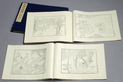 CHINE Livre en un volume et deux fascicules "Choix d'estampes chinoises" Editeur...