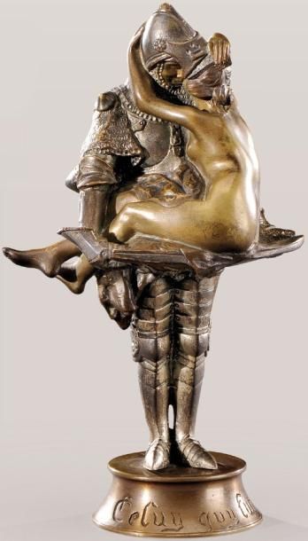 FRANCOIS-ANDRE CLEMENCIN (1878-1950) «Celui qui fut pris» Epreuve en bronze à patine...