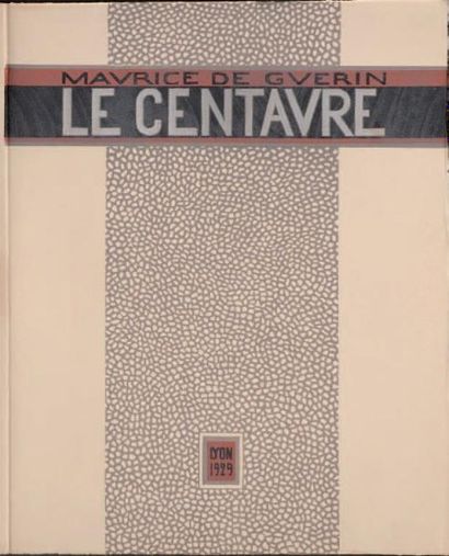MAURICE DE GUERIN (XIX-XXème) «Le Centaure» Rare portfolio sans emboîtage comprenant...