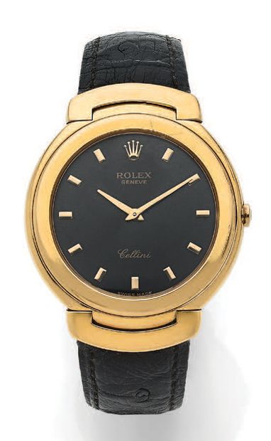 ROLEX Cellini
Réf. 6623
Montre bracelet en or jaune 18k (750)
Boîtier rond, fond...