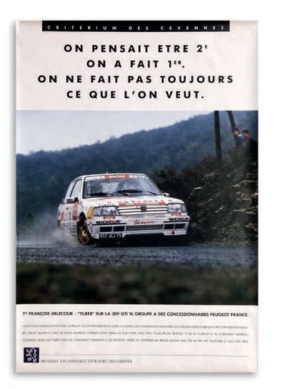 PEUGEOT 309 GTI Lot of 12 posters
Good condition despite some folds and tears at...