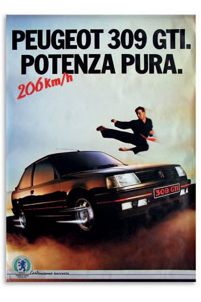 PEUGEOT 309 GTI Lot of 12 posters
Good condition despite some folds and tears at...