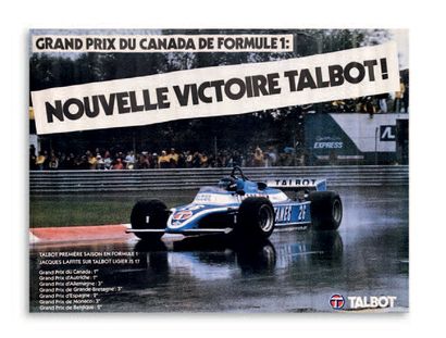 FORMULE 1 
Lot of 13 posters representing the teams Ligier, Prost Peugeot,
McLaren,...