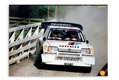 PEUGEOT 205 TURBO 16 Lot of 6 posters Good condition Dimensions : 4 in 80 x 60 cm,...