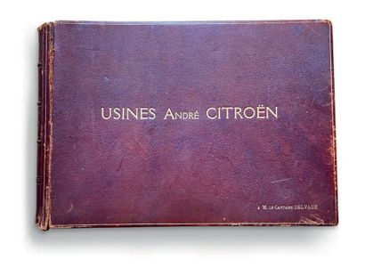 LIVRE «USINES CITROËN» LIVRE «USINES CITROËN» datant de 1915. 60 pages photographies...