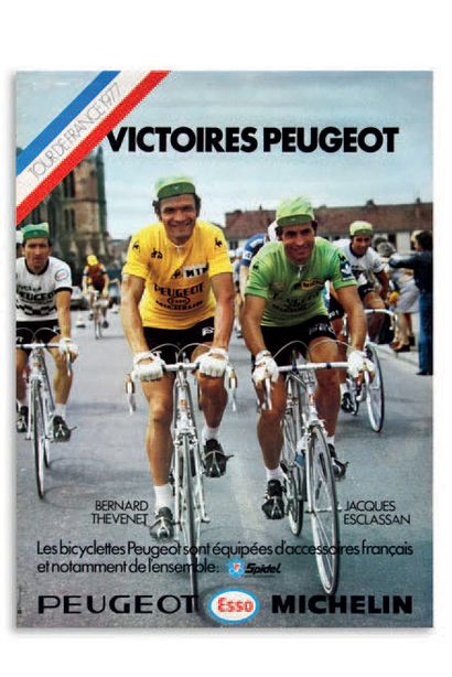 CYCLES PEUGEOT Lot de 22 affiches publicitaires
Etat d'usage