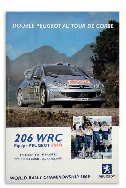 PEUGEOT 206 WRC Lot of 16 posters
条件良好
尺寸：119 x 80 cm
