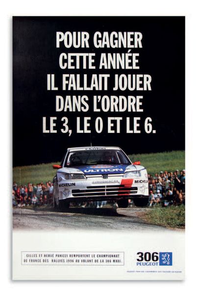 PEUGEOT 306 MAXI Lot of 11 posters: 6 in 116 x 78 cm format, 5 in 60 x 79 cm format...