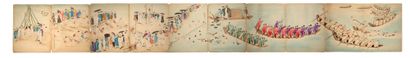 null 
ALBUM ANNAMITE, 1897

Collection of 21 watercolors. It includes a set of 14...