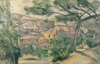 ALIX AYMÉ (1894-1989) 
Les toits de Yunnanfou

Oil on canvas, located on the back

60.3...