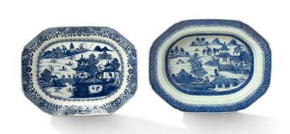 CHINE ET CHINE POUR LE VIETNAM FIN XVIIIE - XIXE SIÈCLE 
Lot de six porcelaines de...