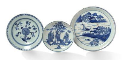 CHINE ET CHINE POUR LE VIETNAM FIN XVIIIE - XIXE SIÈCLE 
Lot de six porcelaines de...