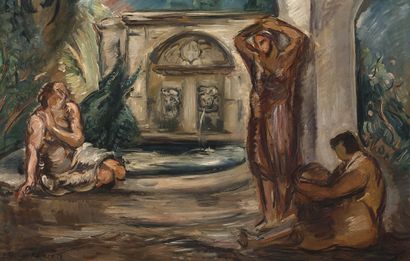 Emile Othon Friesz (1879-1949) Les femmes autour d'une fontaine, 1932
布面油画
左下方有签名和日期...