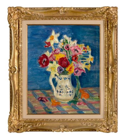 Charles CAMOIN (1879-1965) Bouquet de fleurs dans un pichet, 1941
Huile sur panneau
Signée...