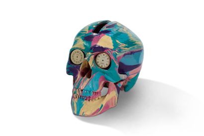 DAMIEN HIRST (né en 1965) 
The Hours Spin Skull 

Pièce unique en résine et acrylique,...