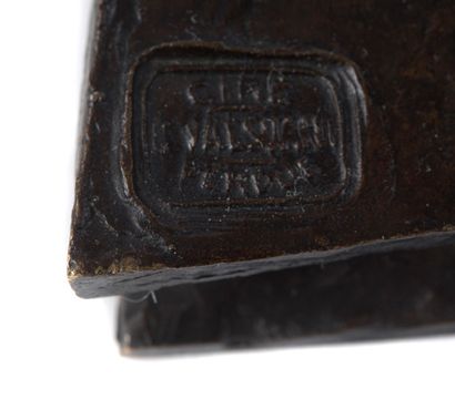GERMAINE RICHIER (1904-1959) 
夜晚的男人，约1950年

青铜器，标有Valsuani铸造厂的印章，并在底座上签名

青铜，有瓦卢萨尼铸造厂的印章，并在底座上签名

27...