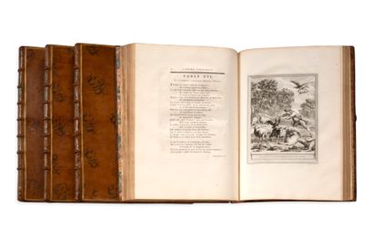 LA FONTAINE Jean de (1621-1695) - OUDRY Jean-Baptiste (1686-1755) Fables choisies,...