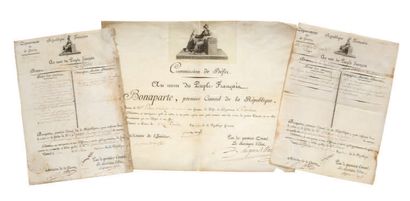 Napoléon Ier (1769-1821) 


P.S. "Bonaparte", Paris 11 ventose VIII (2 March 1800);...