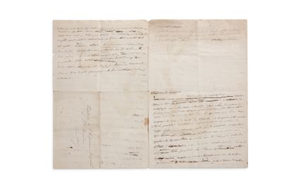 Napoléon Ier (1769-1821) 
MANUSCRIT autographe, III. Sisteme de bascule ; 3 pages...