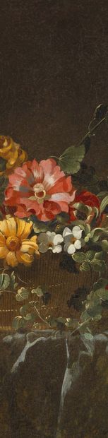 JEAN-MICHEL PICARD ANVERS, 1600-1682, PARIS 
Still-life with flowers

Oil on canvas,...